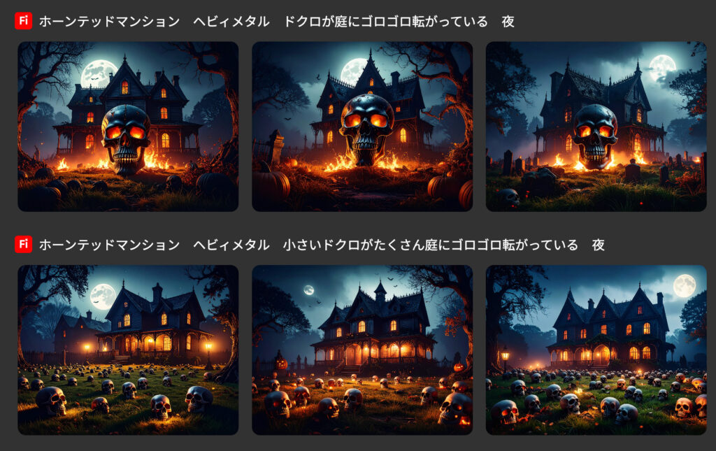 中央のドクロがデカすぎる